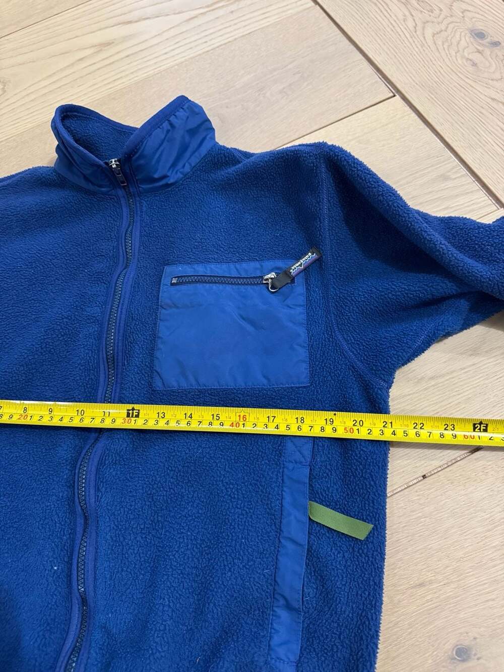 Vintage Patagonia Made in USA Synchilla Fleece Full Zip Jacket with Chest Pocket - Picture 11 of 12